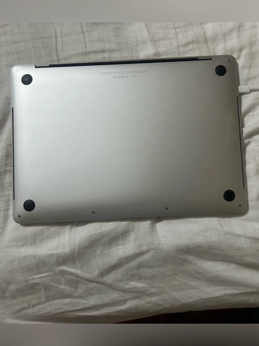 Apple MacBook Silver Aluminum Laptop with Apple Logo